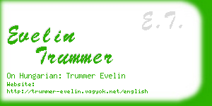 evelin trummer business card